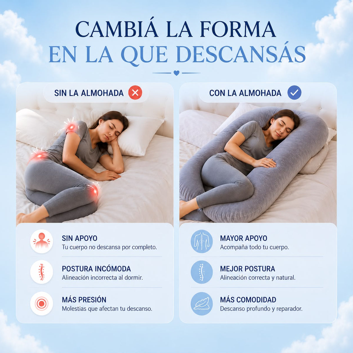 Dream™ — Almohada Ergonómica de Descanso