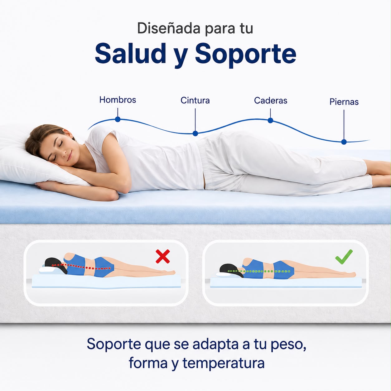 Nuvora Flex® | Cubrecolchón Adaptable